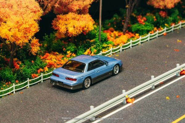 TARMAC WORKS 1/64 日產 VERTEX Nissan Silvia (S13) Blue / Grey T64G-025-PU TARMAC WORKS 1/64 日產 VERTEX Nissan Silvia (S13) Blue / Grey T64G-025-PU