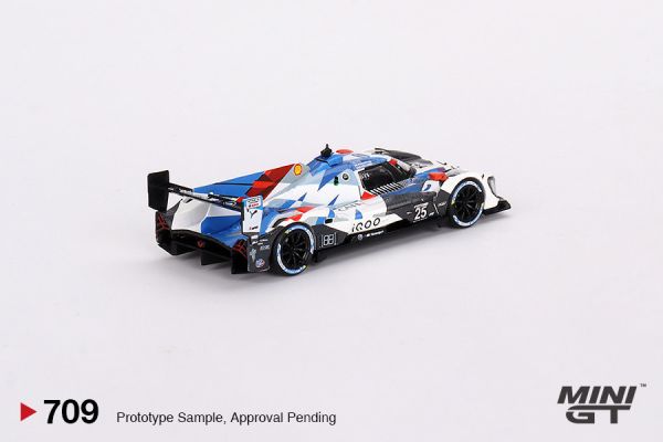 MINIGT 1/64 BMW M Hybrid V8  #25 BMW M Team RLL   2023 IMSA Sebring 12 Hrs 2nd Place MINIGT 1/64 BMW M Hybrid V8  #25 BMW M Team RLL   2023 IMSA Sebring 12 Hrs 2nd Place