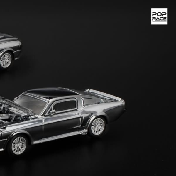 POP RACE 1/64 福特 Ford SHELBY MUSTANG GT500 SILVER CHROME PR640312 POP RACE 1/64 福特 Ford SHELBY MUSTANG GT500 SILVER CHROME PR640312