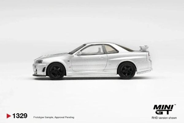(預購) [吊卡版] MINIGT 1/64 日產 Nissan NISMO R34GT-R Z-tune Z-Tune Silver RHD MGT01329-BL 20260702 [吊卡版] MINIGT 1/64 日產 Nissan NISMO R34GT-R Z-tune Z-Tune Silver RHD MGT01329-BL