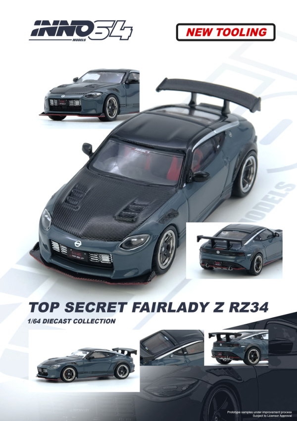 (預購) INNO64 1/64 日產 TOP SECRET FAIRLADY Z (RX34) Stealth Gray IN64-Z34TS-SG (預購) INNO64 1/64 日產 TOP SECRET FAIRLADY Z (RX34) Stealth Gray IN64-Z34TS-SG