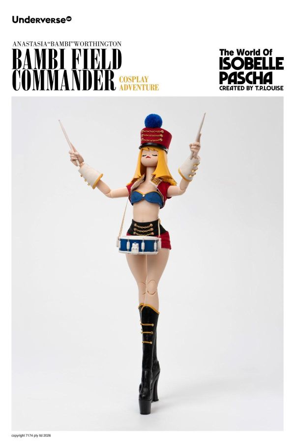 (預購) Underverse 1/6 伊莎貝爾‧帕夏系列 Cosplay系列 軍樂指揮官斑比 可動完成品 UV202615-1 20260903 Underverse 1/6 伊莎貝爾‧帕夏系列 Cosplay系列 軍樂指揮官斑比 可動完成品 UV202615-1