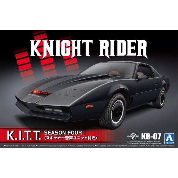 AOSHIMA 青島 1/24 限定 聲光版 霹靂遊俠 夥計 Knight2000 K.I.T.T. 第四季 LED掃描器附聲音功能 組裝模型 AOSHIMA,青島,1/24,霹靂遊俠,Knight Rider Knight2000 K.I.T.T. 第四季,組裝模型,