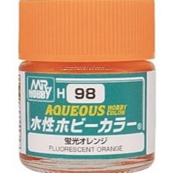 GSI 郡氏 水性漆 H-098 螢光橘色10ml GSI 郡氏 水性漆 H-098 螢光橘色10ml