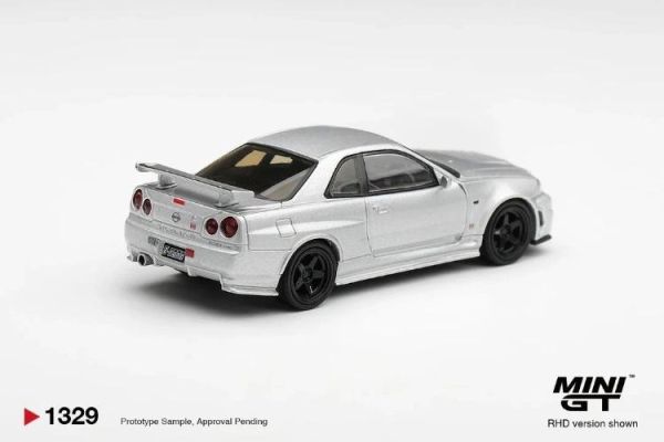 (預購) [吊卡版] MINIGT 1/64 日產 Nissan NISMO R34GT-R Z-tune Z-Tune Silver RHD MGT01329-BL 20260702 [吊卡版] MINIGT 1/64 日產 Nissan NISMO R34GT-R Z-tune Z-Tune Silver RHD MGT01329-BL