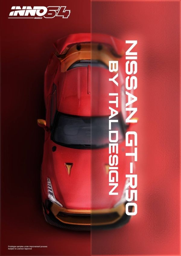 INNO64 1/64 日產 Nissan R50 GT-R By Italsedign IN64-R50-RED INNO64 1/64 日產 Nissan R50 GT-R By Italsedign IN64-R50-RED