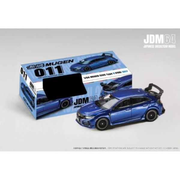 (預購) Hobby JAPAN 1/64 本田 JDM64 MUGEN CIVIC TYPE R (FK8) 2017 - 無限 MUGEN Racing Blue Pearl 賽車珍珠藍 HJDM011-24 20260715 Hobby JAPAN 1/64 本田 JDM64 MUGEN CIVIC TYPE R (FK8) 2017 - 無限 MUGEN Racing Blue Pearl 賽車珍珠藍 HJDM011-24