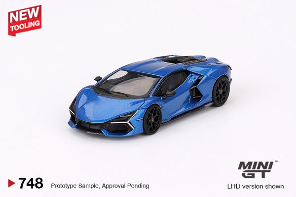 MINIGT 1/64 藍寶堅尼 Lamborghini Revuelto Blu Eleos 左駕 MINIGT 1/64 藍寶堅尼 Lamborghini Revuelto Blu Eleos 左駕