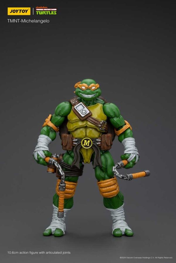 JOYTOY 1/18 忍者龜 米開朗基羅 JT6144 可動完成品 JOYTOY 1/18 忍者龜 米開朗基羅 JT6144 可動完成品