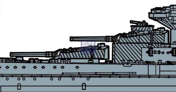 1/700 戰艦 榛名 眩暈迷彩仕樣 全艦底 FUJIMI 艦NX15EX2 日本海軍 富士美 組裝模型 艦NX15 1/700,艦NX,NEXT,日本海軍,戰艦,榛名,雷伊泰灣海戰,捷一號作戰,1944,