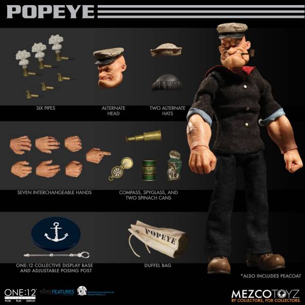 MEZCO TOYZ / ONE:12 COLLECTIVE / 大力水手 / 卜派 大力水手,卜派,MEZCO TOYZ