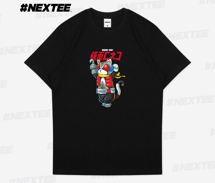 NEXTee KONEKO 騎士喵 短袖T恤 黑色 NEXTee KONEKO 騎士喵 短袖T恤 黑色