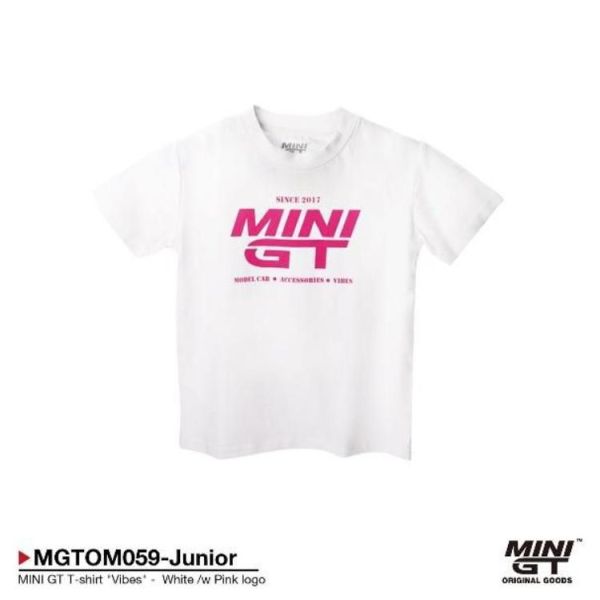 (預購) MINIGT T-shirt Vibes 白底粉標 白色 童裝 8號 20260326 MINIGT T-shirt Vibes 白底粉標 白色 童裝 8號