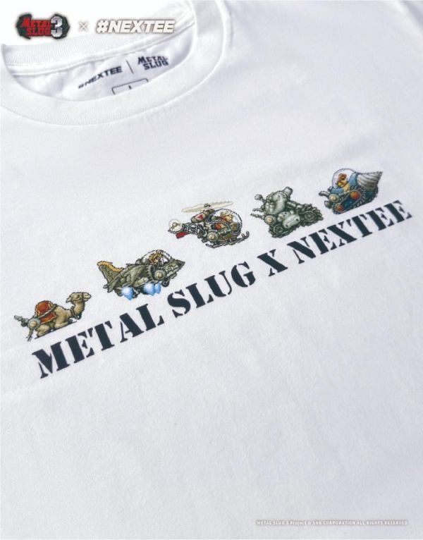 NEXTee 合金彈頭MetalSlug Vehicle 短袖T恤 黑&白 NEXTee 越南大戰MetalSlug Vehicle 短袖T恤 黑&白