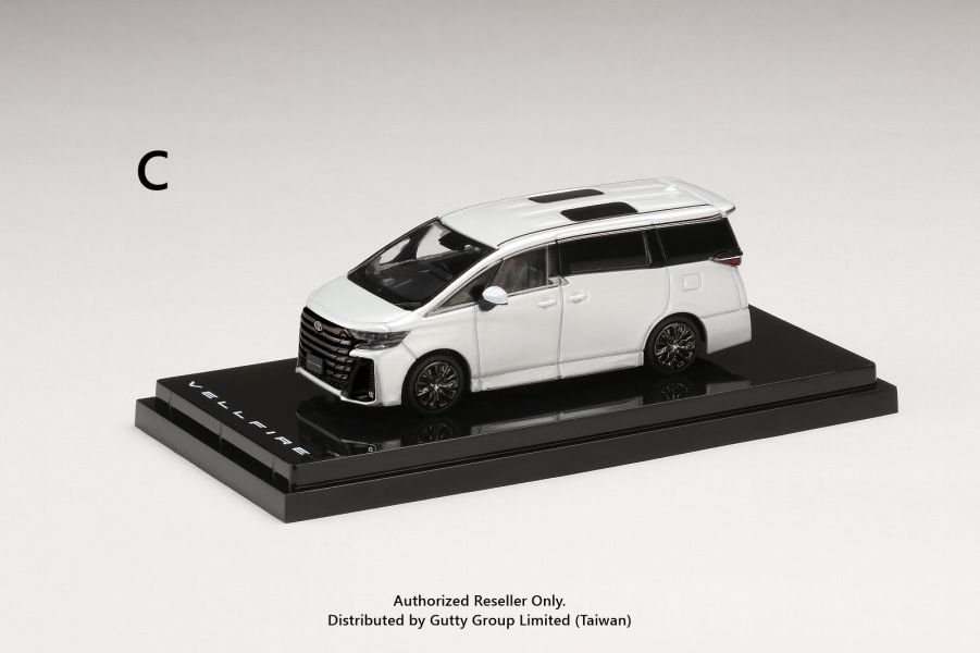 Hobby JAPAN 1/64 豐田 TOYOTA VELLFIRE Z PREMIER 四代VELLFIRE 白金珍珠雲母白 Hobby JAPAN 1/64 三菱 Mitsubishi Lancer Evolution X Final Edition EVO十代最終版 黑頂板 珍珠白