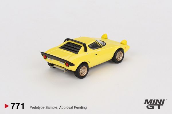 MINIGT 1/64 蘭吉雅 Lancia Stratos HF Stradale Giallo Fly 鉛黃色 MINIGT 1/64 蘭吉雅 Lancia Stratos HF Stradale Giallo Fly 鉛黃色