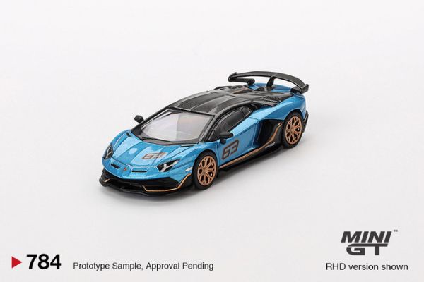 MINIGT 1/64 藍寶堅尼 Lamborghini Aventador SVJ 63  Blu Aegir MINIGT 1/64 藍寶堅尼 Lamborghini Aventador SVJ 63  Blu Aegir