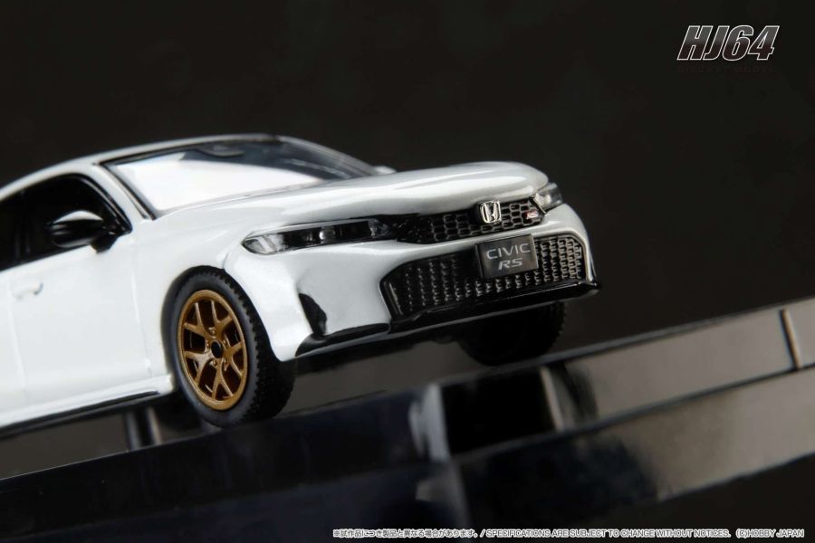 Hobby JAPAN 1/64 本田 Honda CIVIC RS Customized Version Platinum White Pearl 珍珠白 HJ642046BW Hobby JAPAN 1/64 本田 Honda CIVIC RS Customized Version Platinum White Pearl 珍珠白 HJ642046BW