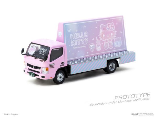 TARMAC WORKS 1/64 三菱 Mitsubishi Fuso Canter Hello Kitty Billboard TARMAC WORKS 1/64 三菱 Mitsubishi Fuso Canter Hello Kitty Billboard
