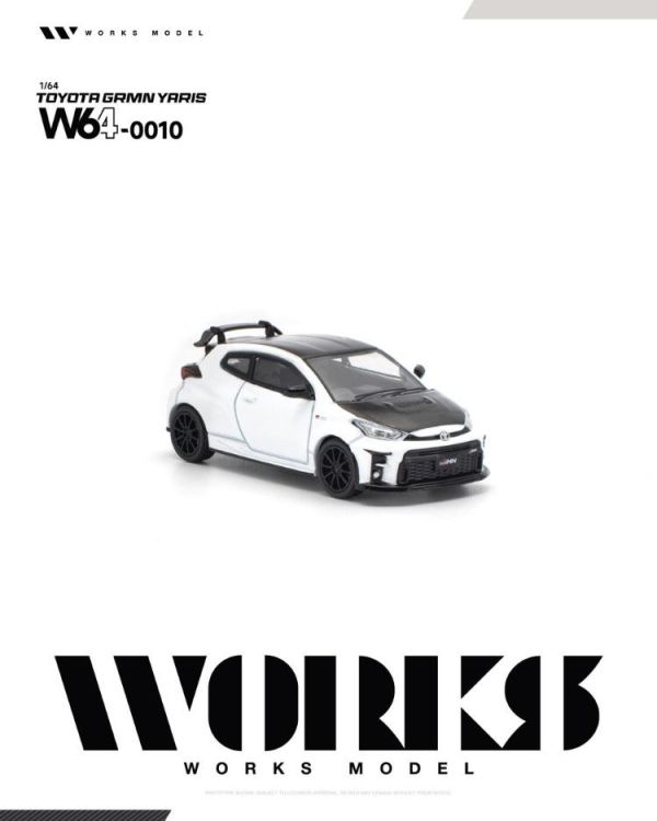 (預購) WORKS MODEL 1/64 豐田 TOYOTA GRMN YARIS WHITE W640010 20260809 WORKS MODEL 1/64 豐田 TOYOTA GRMN YARIS WHITE W640010