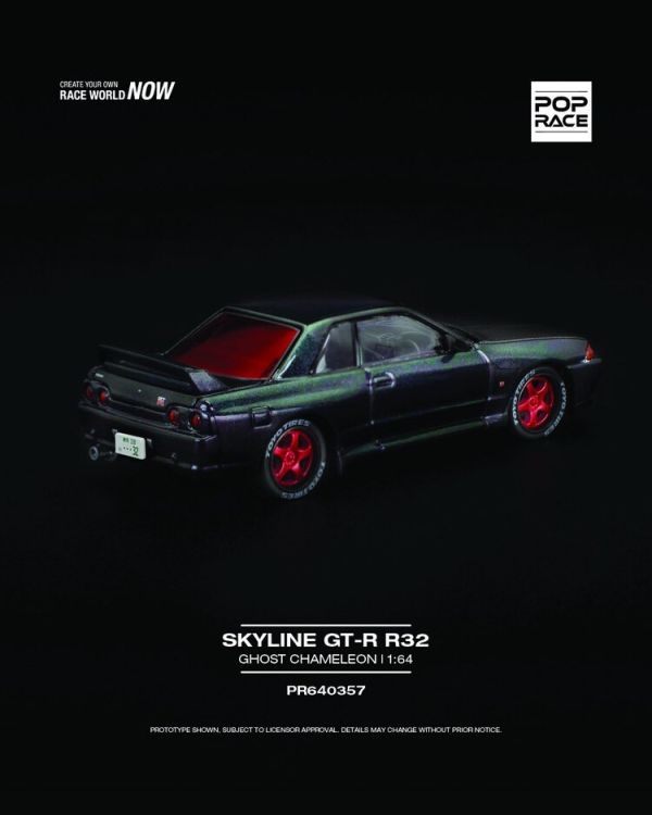 (預購) POP RACE 1/64 日產 Nissan SKYLINE GT-R R32 GHOST CHAMELEON (預購) POP RACE 1/64 日產 Nissan SKYLINE GT-R R32 GHOST CHAMELEON