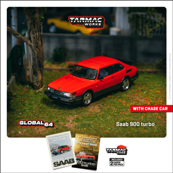TARMAC 1/64 Saab 900 Turbo Red 紅色 T64G-056-RE TARMAC 1/64 Saab 900 Turbo Red 紅色 T64G-056-RE