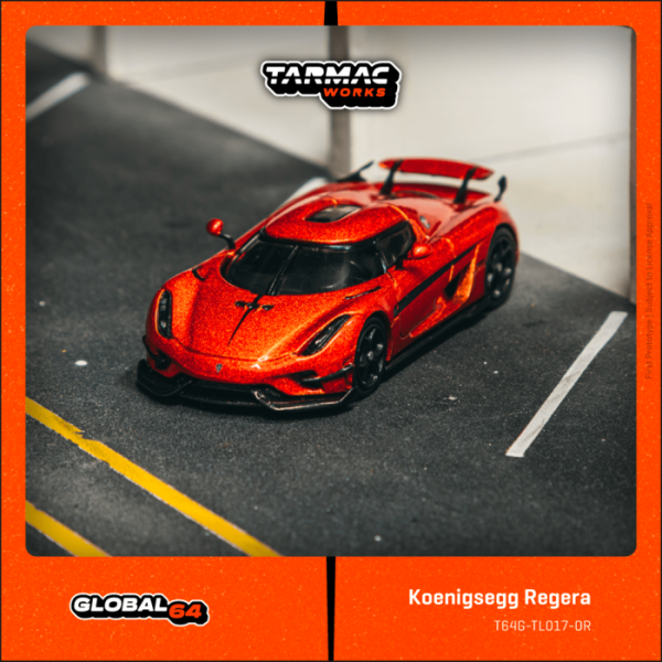 TARMAC WORKS 1/64 科尼賽克 Koenigsegg Regera Orange Metallic / Black Stripes T64G-TL017-OR TARMAC WORKS 1/64 科尼賽克 Koenigsegg Regera Orange Metallic / Black Stripes T64G-TL017-OR