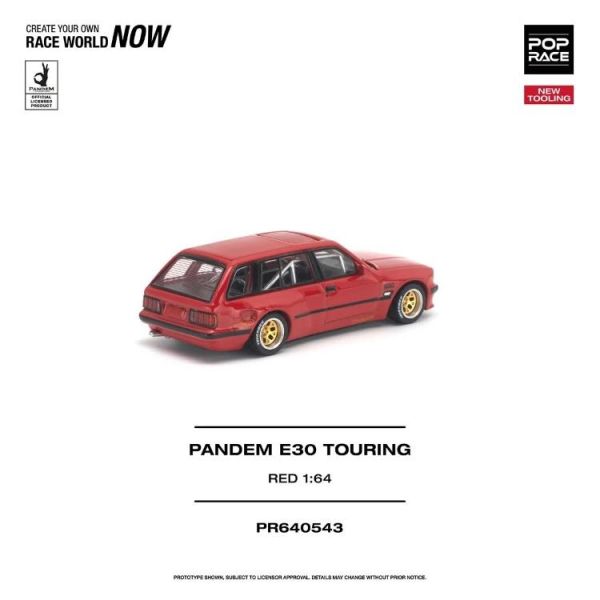 (預購) POP RACE 1/64 PANDEM E30 TOURING RED PR640543 20260625 POP RACE 1/64 PANDEM E30 TOURING RED PR640543