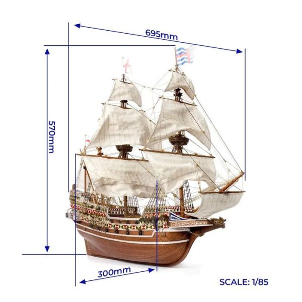 [難度:中] 西班牙 OcCre 奧克爾 | HMS Revenge 復仇號 組裝模型 [難度:中] 西班牙 OcCre 奧克爾 | HMS Revenge 復仇號 組裝模型