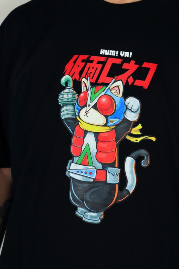 NEXTee KONEKO 騎士喵 短袖T恤 黑色 NEXTee KONEKO 騎士喵 短袖T恤 黑色