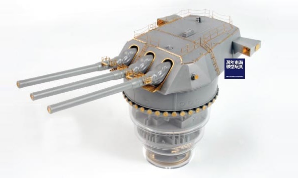 1/200 戰艦大和 46cm 九四式三連裝主砲塔 付 蝕刻片 塗裝完成展示台座 FUJIMI 裝備品1EX-1 富士美 組裝模型 FUJIMI,1/200,戰艦,大和,46,主砲,九四式,三連裝,蝕刻片,