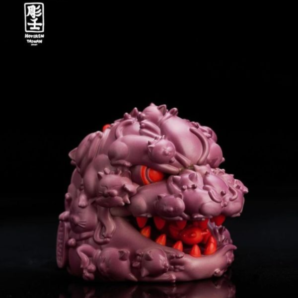 (預購) OFFARTx彫壬 百貓紅蓮 溫變Mini頭雕 紫焰熔變版 12cm 20260222 OFFARTx彫壬 百貓紅蓮 溫變Mini頭雕 紫焰熔變版 12cm