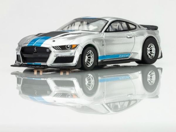 (預購) AFX Mega-G+ 1/64 2022年式 Shelby Mustang GT500KR 銀/藍配色 HO電刷賽車 22099 20260813 AFX Mega-G+ 1/64 2022年式 Shelby Mustang GT500KR 銀/藍配色 HO電刷賽車 22099
