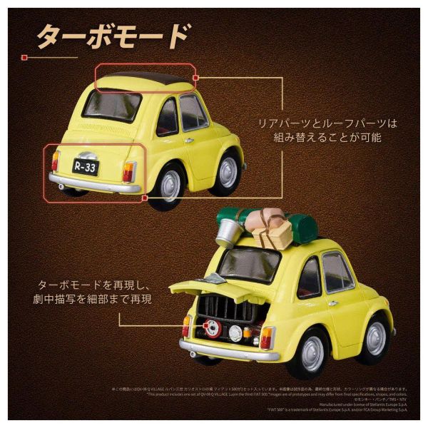 (預購) T-SPARK Q VILLAGE QV-08 魯邦三世 FIAT 500 完成品 20261101 T-SPARK Q VILLAGE QV-08 魯邦三世 FIAT 500 完成品