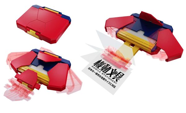 (預購) BANDAI 機動文具 自動變形名片盒 紅色 20260831 BANDAI 機動文具 自動變形名片盒 紅色