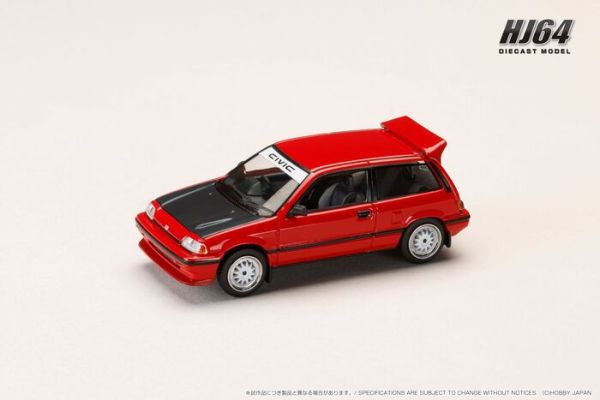 Hobby JAPAN 1/64 本田 Honda CIVIC (AT) LATE VERSION / JDM Street Racer 紅 HJ645029R Hobby JAPAN 1/64 本田 Honda CIVIC (AT) LATE VERSION / JDM Street Racer 紅 HJ645029R
