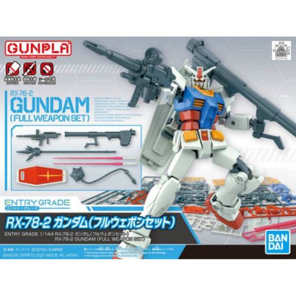 BANDAI 1/144 ENTRY GRADE 鋼彈 初鋼 RX-78-2 全武裝套組 機動戰士鋼彈 一年戰爭 組裝模型 BANDAI,1/144,ENTRY,GRADE,鋼彈,初鋼,RX-78-2,全武裝套組,機動戰士,鋼彈,一年戰爭,組裝模型,