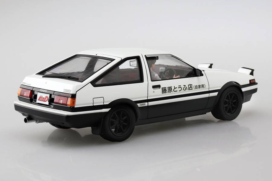 AOSHIMA 1/24 頭文字D No.14 藤原拓海 TOYOTA AE86 Trueno Project D式樣 附駕駛公仔 組裝模型 AOSHIMA, 頭文字D,藤原拓海,TOYOTA AE86 Trueno,Project D