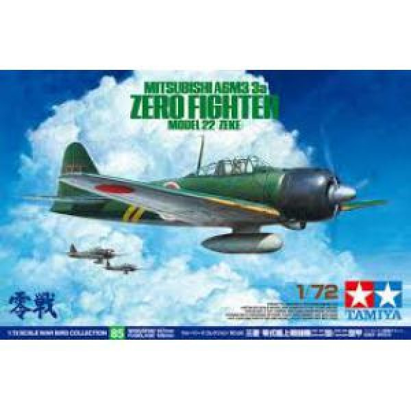 TAMIYA 田宮模型 60785 1/72 三菱零式戰鬥機/二二型甲 組裝模型 TAMIYA,田宮模型,60785,1/72,三菱,零式,戰鬥機,二二型甲,組裝模型,