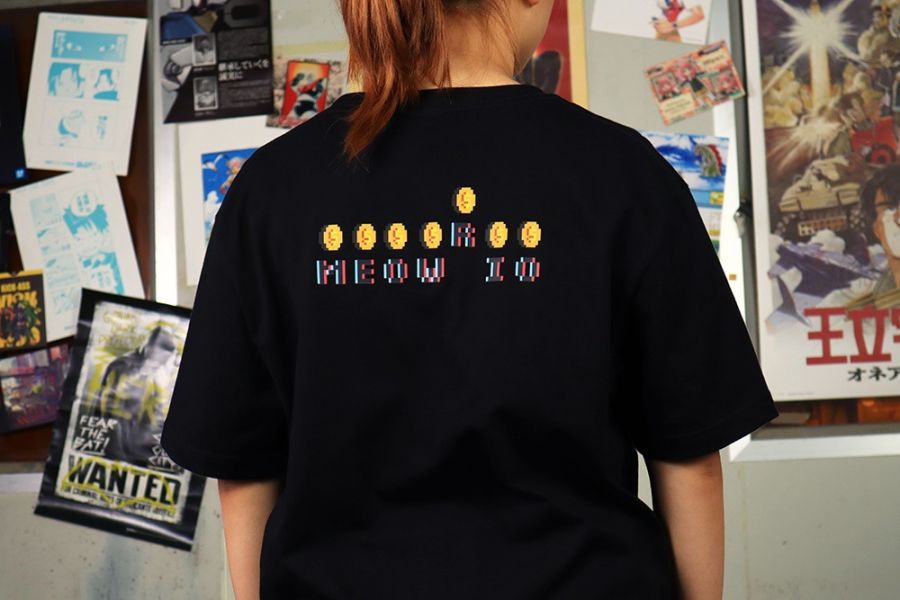 NEXTee PIXEL ADVENTURE GAMEOVER 短袖T恤 白色＆黑色 NEXTee PIXEL ADVENTURE GAMEOVER 短袖T恤 白色＆黑色