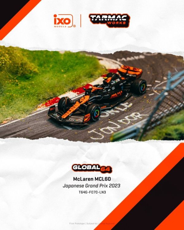 (預購) TARMAC 1/64 麥拉倫 McLaren MCL60 Japanese Grand Prix 2023 T64G-F070-LN3 20251219 TARMAC 1/64 麥拉倫 McLaren MCL60 Japanese Grand Prix 2023 T64G-F070-LN3