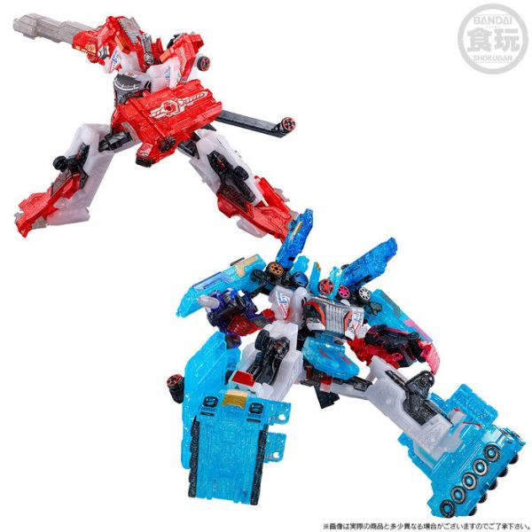 BANDAI MINIPLA 爆上戰隊 BoonBoomger BIG-9 奔轟機械人合體機套裝 透明版 BANDAI MINIPLA 爆上戰隊 BoonBoomger BIG-9 奔轟機械人合體機套裝 透明版