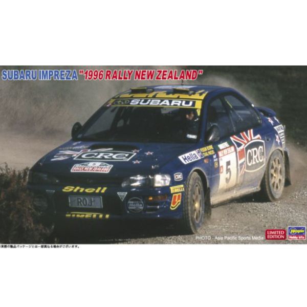 HASEGAWA 長谷川 1/24 速霸陸 硬皮鯊 SUBARU Impreza 1996 紐西蘭拉力賽 組裝模型 HASEGAWA 長谷川 1/24 速霸陸 硬皮鯊 SUBARU Impreza 1996 紐西蘭拉力賽 組裝模型