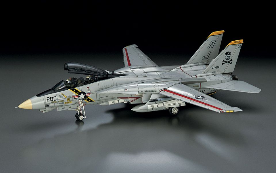HASEGAWA 1/72 美國海軍 F-14A 雄貓式戰鬥機 大西洋空母航空團 組裝模型 HASEGAWA,1/72,美國海軍,F-14A 雄貓式戰鬥機 大西洋空母航空團,組裝模型