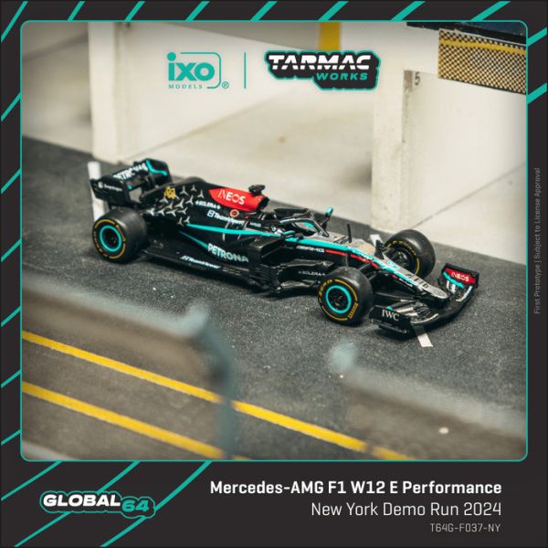 TARMAC WORKS 1/64 賓士 Mercedes-AMG F1 W12 E Performance New York Demo Run 2024 T64G-F037-NY TARMAC WORKS 1/64 賓士 Mercedes-AMG F1 W12 E Performance New York Demo Run 2024 T64G-F037-NY
