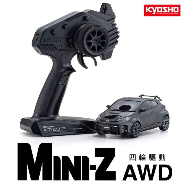 KYOSHO 京商 MINI-Z AWD Toyota GRMN YARIS CIRCUIT PACKAGE Gun Metallic 暴力鴨 鐵灰色 (底盤ASC MA020) KYOSHO 京商 MINI-Z AWD Toyota GRMN YARIS CIRCUIT PACKAGE Gun Metallic 暴力鴨 鐵灰色 (底盤ASC MA020)