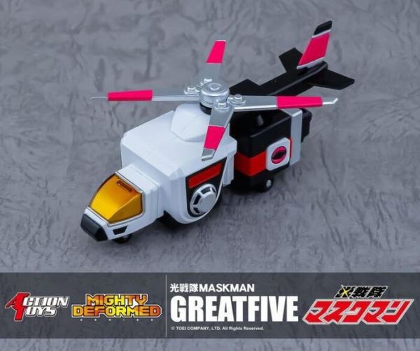 ACTION TOYS MIGHTY DEFORMED 光戰隊覆面人 Great Five 可動完成品 ACTION TOYS MIGHTY DEFORMED 光戰隊覆面人 Great Five 可動完成品