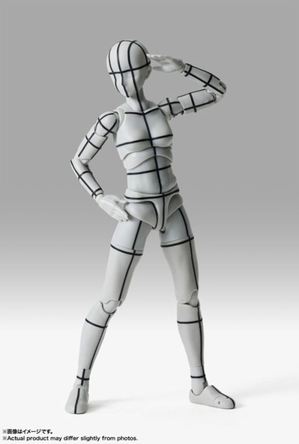 BANDAI S.H.Figuarts SHF 女性素體-Sports-Edition -線框- Gray Color Ver. BANDAI S.H.Figuarts SHF 女性素體-Sports-Edition -線框- Gray Color Ver.