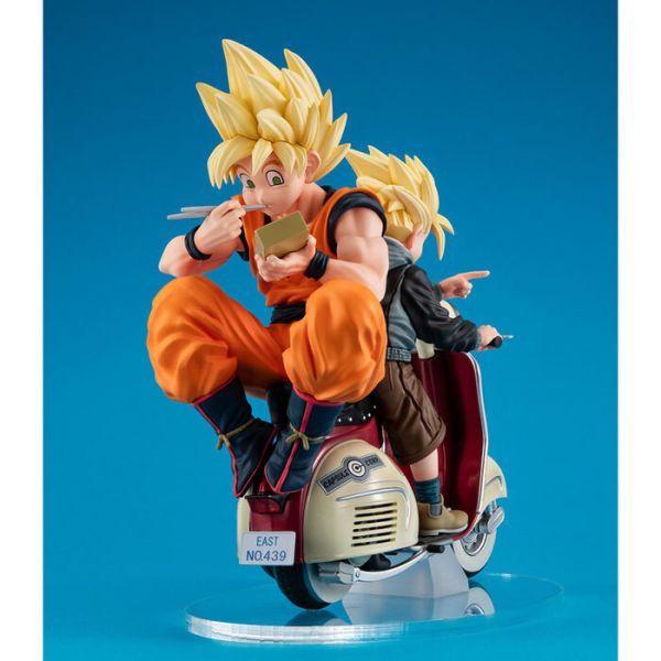 MegaHouse 桌上系列EX 七龍珠 Z 超級賽亞人悟空＆超級賽亞人悟飯＆摩托車 PVC完成品 MegaHouse 桌上系列EX 七龍珠Z 超級賽亞人悟空＆超級賽亞人悟飯＆摩托車 PVC完成品
