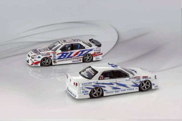 Mortal 1/64 日產 NISSAN D1GP BLITZ-ER34 03/06樣式 雙車套裝 Mortal 1/64 日產 NISSAN D1GP BLITZ-ER34 03/06樣式 雙車套裝